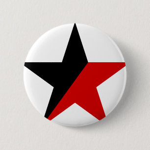 Svart och röd stjärnaAnarcho-Syndicalism anarkis Knapp