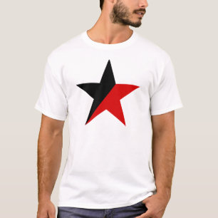 Svart och röd stjärnaAnarcho-Syndicalism anarkis Tröja