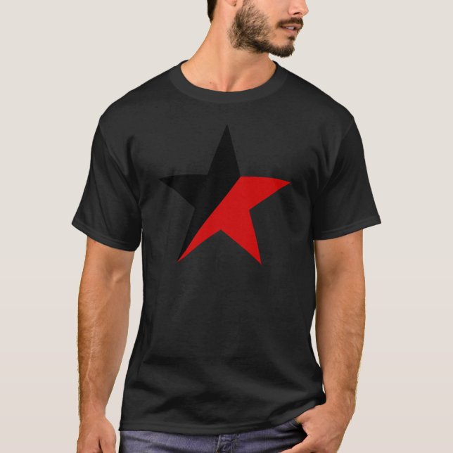 Svart och röd stjärnaAnarcho-Syndicalism anarkism Tröja (Framsida)