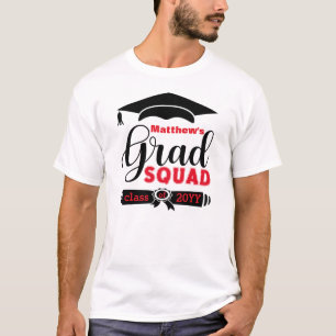 Svart och röd text, Anpassningsbar Manar Vit radr T Shirt