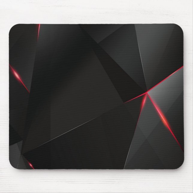 Svart och röda Mousepad Musmatta (Framsidan)
