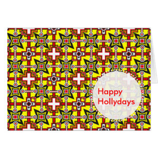 Svart- och rödfestival hälsningskort