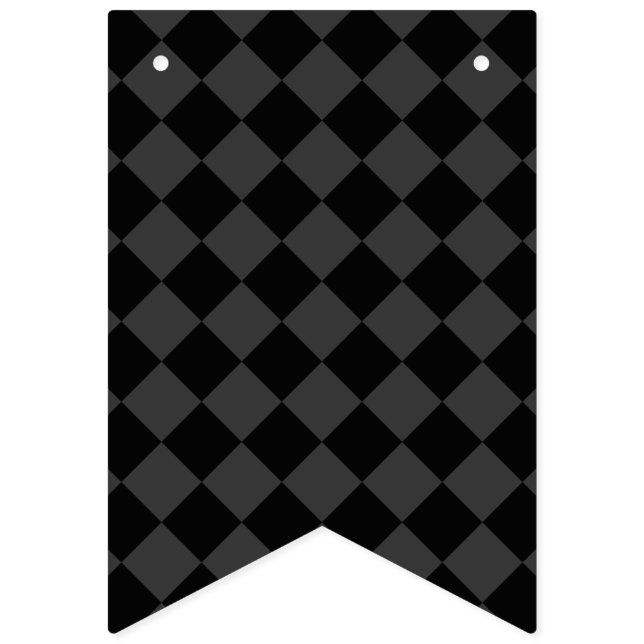 Svart och rökfria svarta diamanter - Elegant och t Vimplar (Första flaggan)