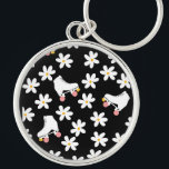 Svart och Rosa Blommigt, rullskridskor Rund Silverfärgad Nyckelring<br><div class="desc">Coola moderna svart-, vit- och rosa vår sommar-daisy och vita rullskridskor med fyrkantiga rullar med rosa hjuldesign för skater av rullkvinna, flicka. Lovbara rullskridskor med mönster utformning på hemdäck, mugg, papper inslagning osv. Rullskridskor illustrerar designgåva till dotter, barndotter, derby-flicka, rullbabe. Valsskridskor, rullskridskor med kvadratiska rullskridskor, stil, för skater med rullhjul,...</div>