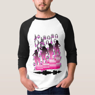Svart och Rosa - färgdesign T Shirt