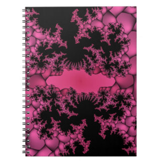 Svart och rosa fraktur anteckningsbok