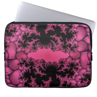 Svart och rosa fraktur laptop fodral