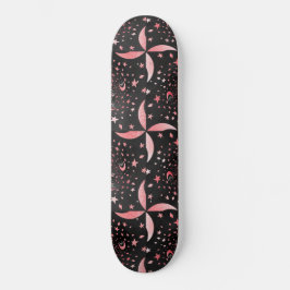 Svart och rosa galaxy mini skateboard bräda 18,5 cm