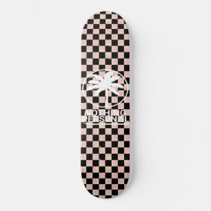 Svart och rosa gradient-rutig mini skateboard bräda 18,5 cm