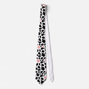 Svart och rosa koma slips