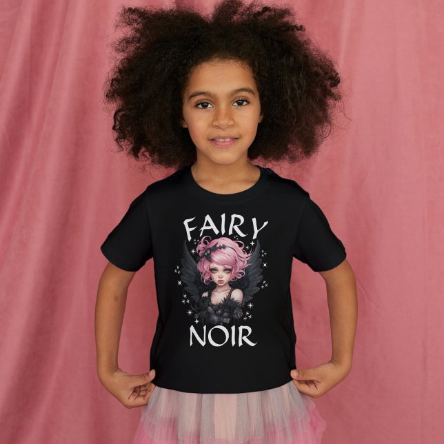 Svart och Rosa pastel Goth Birthday T Shirt (Skapare uppladdad)
