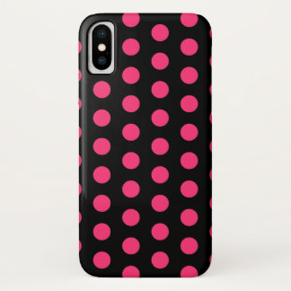 Svart och Rosa Polka dots