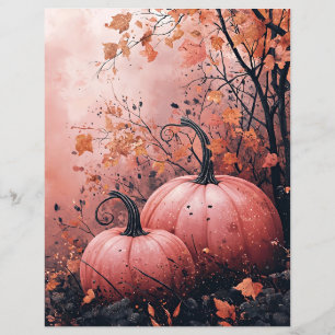 Svart och Rosa pumpor mönster-papper