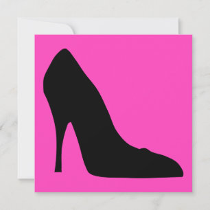 Svart och Rosa Pumps