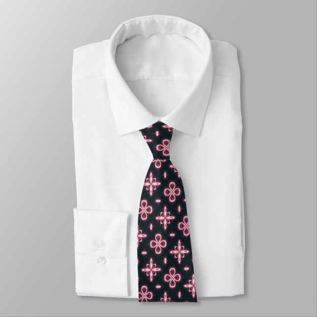 Svart och Rosa Slips (Bunden)