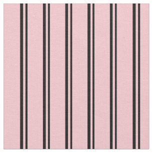 Svart och Rosa, stripe/länt Mönster Tyg