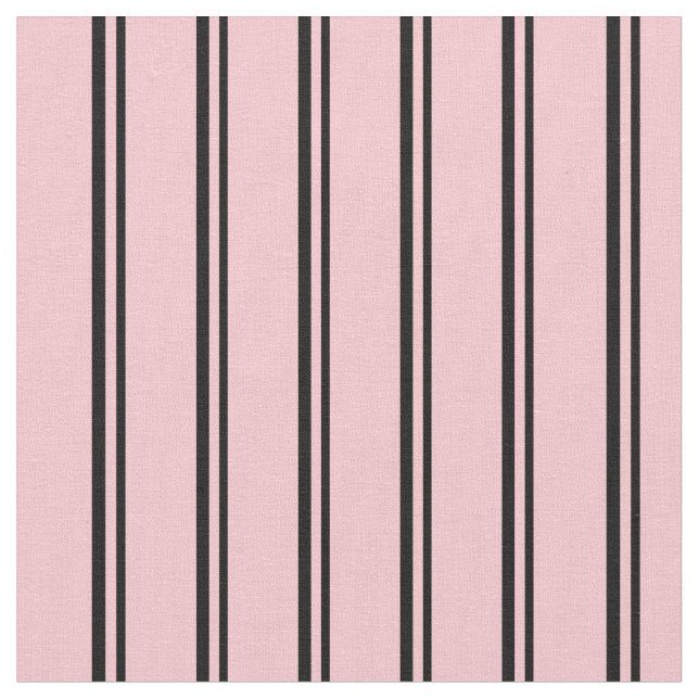 Svart och Rosa, stripe/länt Mönster Tyg (Närbild)