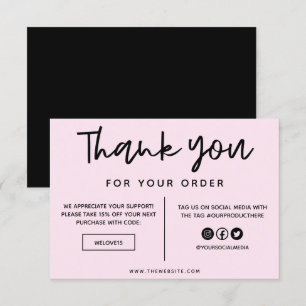 Svart och Rosa Tack för att du infogar media