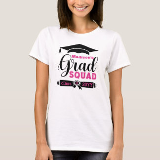 Svart och Rosa Text Anpassningsbar Kvinnor Vit Gra T Shirt