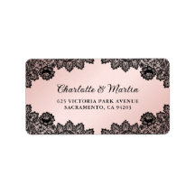 Svart och rosenskär blomsterbroderad svartvit svet