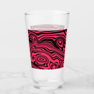 Svart och rött glas
