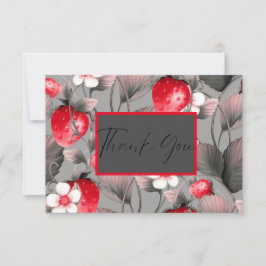 Svart och rött jordgubbstack - kort