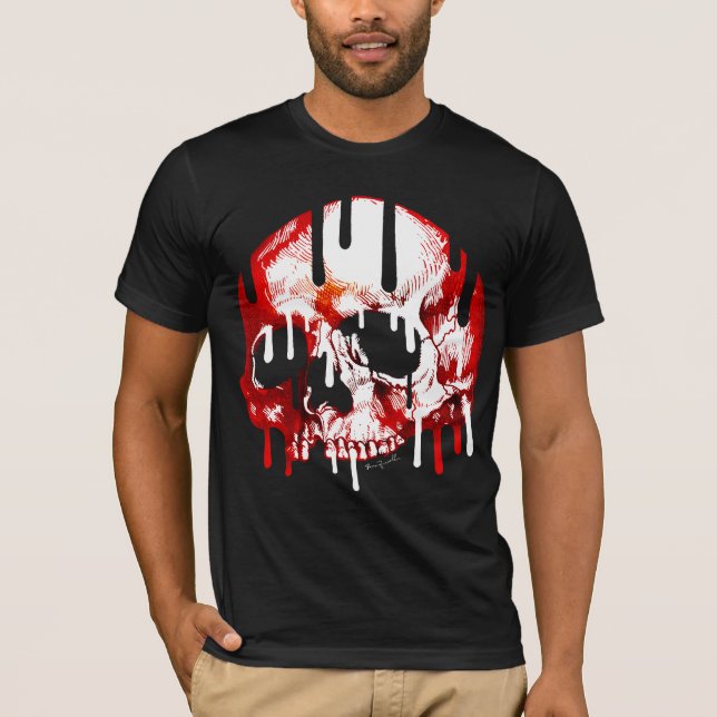 Svart och rött t-shirt (Framsida)