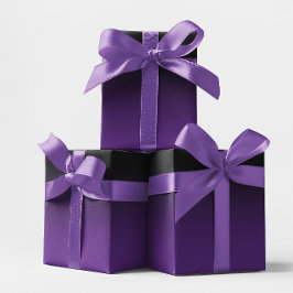 Svart och Royal Purple Ombre Presentpapper