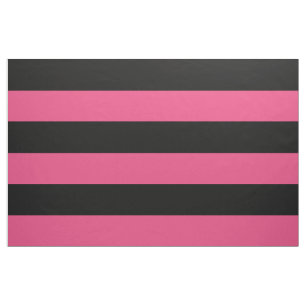 Svart och Shock rosa Wide Rand Large Tyg