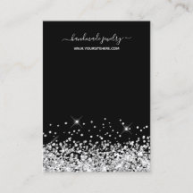 Svart och silver glitter Skapa din egen skylt