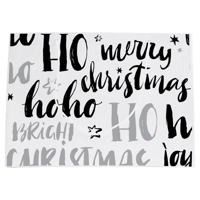 Svart och Silver, julklapp Ord Art Cute Aesthe (Framsidan)