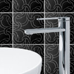 Svart- och Silver-keltiskt knut utan sömlös Mönste Kakelplatta<br><div class="desc">Elegant Celtic knullar sömlös mönster för att lägga till en andlig-beröring till ditt hem.</div>