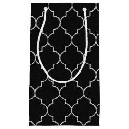 Svart och silver-presentsäck