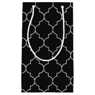 Svart och silver-presentsäck