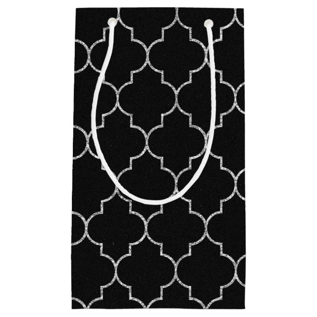 Svart och silver-presentsäck (Framsidan)