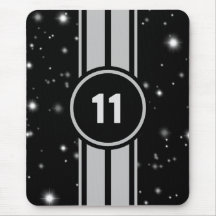 Svart och Silver Tävla Rand Starlight