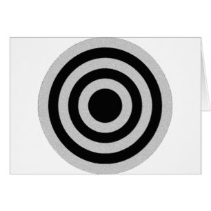 Svart och silverBullsEYE Hälsningskort