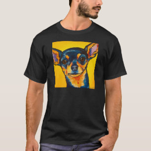 Svart och solbränd Chihuahua T-shirt