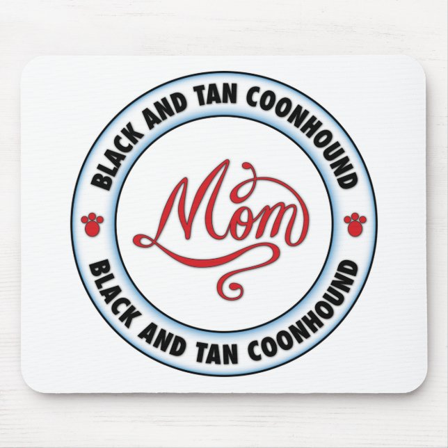 SVART OCH SOLBRÄND COONHOUNDmamma Musmatta (Framsidan)