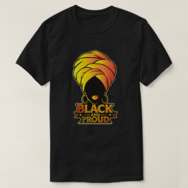 Svart och stolt – Afro Queen Art T Shirt