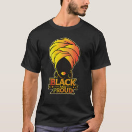 Svart och stolt – Afro Queen Art T Shirt