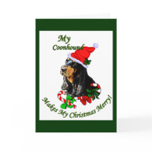 Svart och Tan Coonhound-julklappar