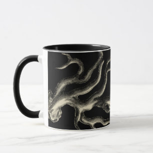 Svart och tan Coral Mugg
