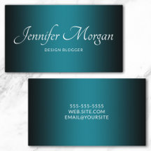 Svart och Teal Elegant Ombre