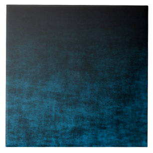 Svart och Teal Grunge Ombre-struktur Kakelplatta