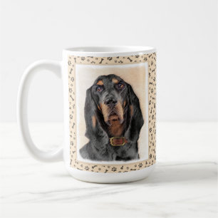 Svart och tonårsmålning - originalbild av Hund Kaffemugg