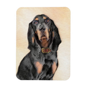 Svart och tonårsmålning - originalbild av Hund Magnet