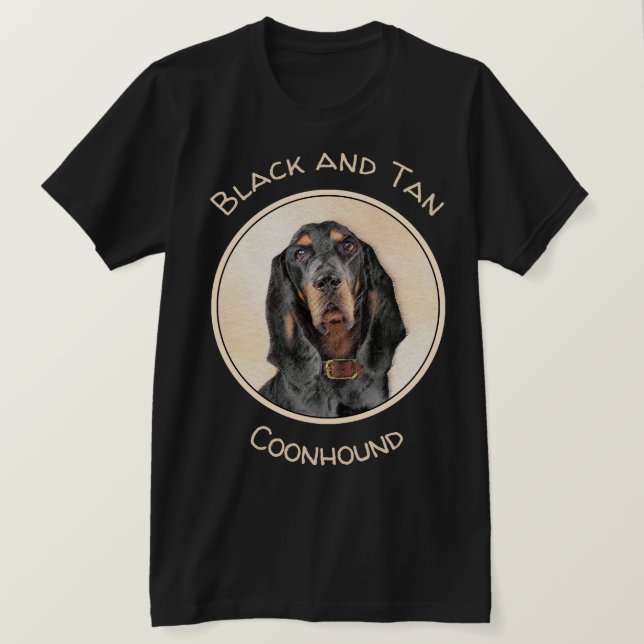 Svart och tonårsmålning - originalbild av Hund T Shirt (Design framsida)