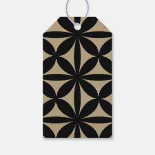 Svart och tonermodern/Retro-utskrift Presentetikett