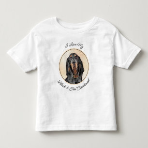 Svart och tonfärgad kontolsfärg - Originalkonst av T Shirt